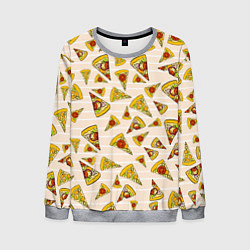 Свитшот мужской Pizza Love, цвет: 3D-меланж