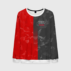 Мужской свитшот Audi: Red & Grey poly