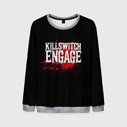 Свитшот мужской Killswitch Engage: Blood, цвет: 3D-меланж