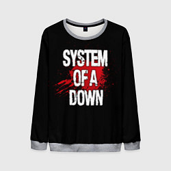 Свитшот мужской System of a Down Blood, цвет: 3D-меланж