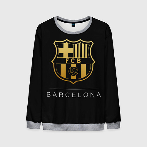Мужской свитшот Barcelona Gold Edition / 3D-Меланж – фото 1