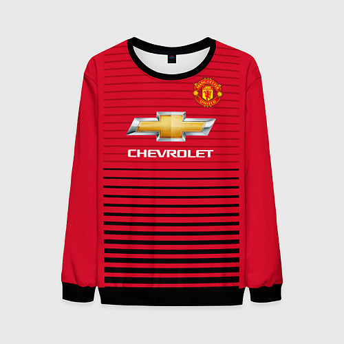 Мужской свитшот FC MU: Pogba Home 18/19 / 3D-Черный – фото 1