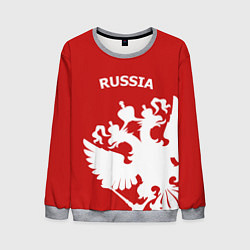 Мужской свитшот Russia: Red & White