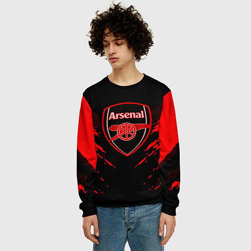 Мужской свитшот Arsenal FC: Sport Fashion / 3D-Черный – фото 3