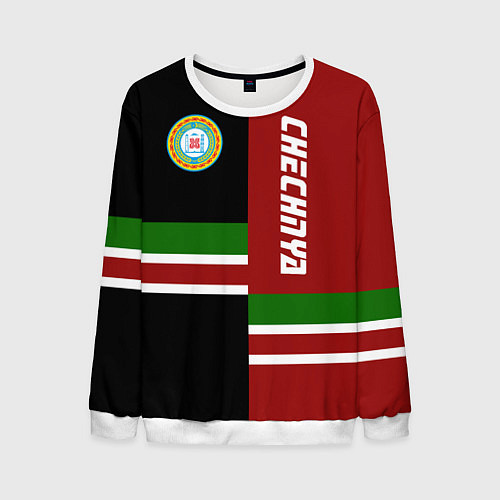 Мужской свитшот Chechnya, Russia / 3D-Белый – фото 1