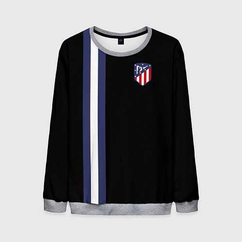 Мужской свитшот FC Atletico Madrid: Blue Line / 3D-Меланж – фото 1