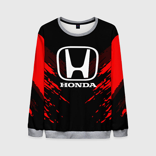 Мужской свитшот Honda: Red Anger / 3D-Меланж – фото 1