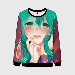 Свитшот мужской Miku Ahegao, цвет: 3D-черный