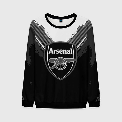 Мужской свитшот FC Arsenal: Black Style / 3D-Черный – фото 1