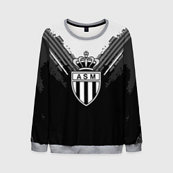 Свитшот мужской FC Monaco: Black Style, цвет: 3D-меланж