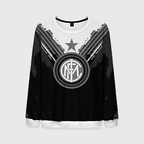 Мужской свитшот FC Inter: Black Style / 3D-Белый – фото 1