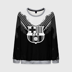 Свитшот мужской FC Barcelona: Black Style, цвет: 3D-меланж