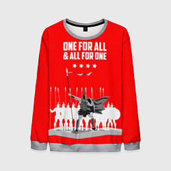 Свитшот мужской One for all & all for one, цвет: 3D-меланж