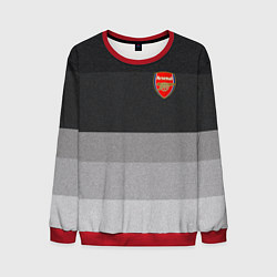 Свитшот мужской ФК Арсенал: Серый стиль, цвет: 3D-красный