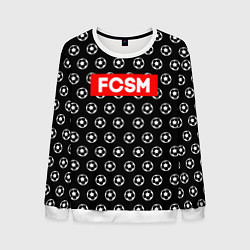 Свитшот мужской FCSM Supreme, цвет: 3D-белый