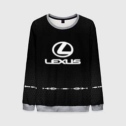 Свитшот мужской Lexus: Black Abstract, цвет: 3D-меланж