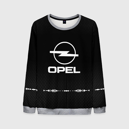 Мужской свитшот Opel: Black Abstract / 3D-Меланж – фото 1