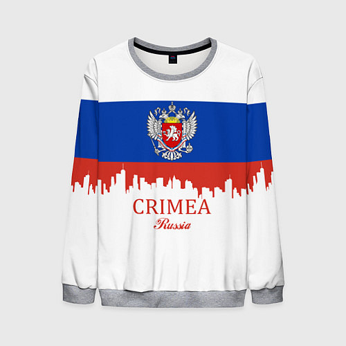Мужской свитшот Crimea, Russia / 3D-Меланж – фото 1