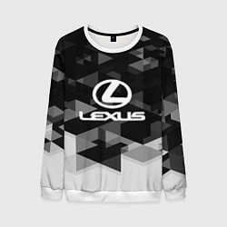 Свитшот мужской Lexus sport geometry, цвет: 3D-белый