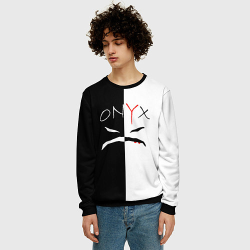 Мужской свитшот ONYX / 3D-Черный – фото 3