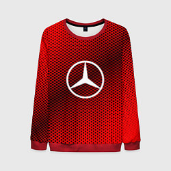 Свитшот мужской Mercedes: Red Carbon, цвет: 3D-красный