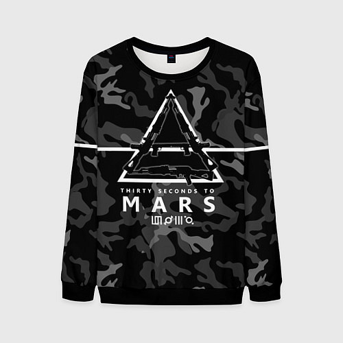 Мужской свитшот 30 STM Camo / 3D-Черный – фото 1