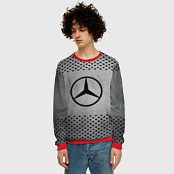 Свитшот мужской Mercedes-Benz: Hardened Steel, цвет: 3D-красный — фото 2