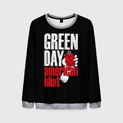 Свитшот мужской Green Day: American Idiot, цвет: 3D-меланж