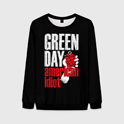 Свитшот мужской Green Day: American Idiot, цвет: 3D-черный