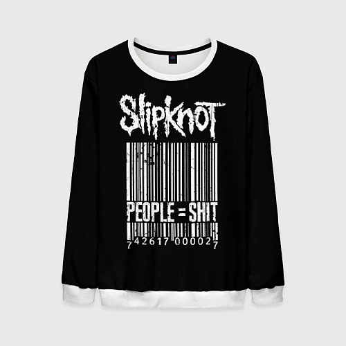 Мужской свитшот Slipknot: People Shit / 3D-Белый – фото 1