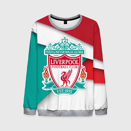 Мужской свитшот FC Liverpool / 3D-Меланж – фото 1