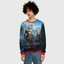 Свитшот мужской God of War, цвет: 3D-красный — фото 2