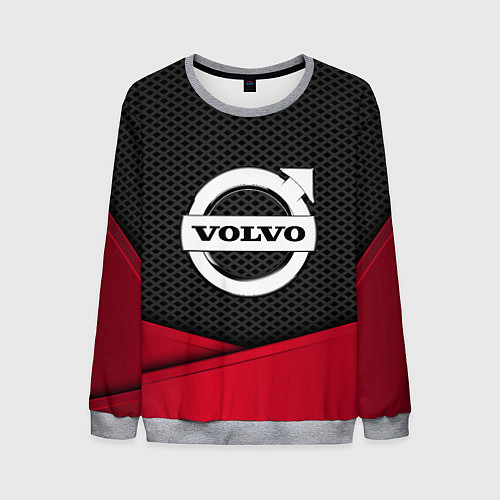 Мужской свитшот Volvo: Grey Carbon / 3D-Меланж – фото 1