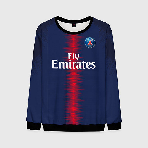 Мужской свитшот FC PSG: Mbappe Home 18-19 / 3D-Черный – фото 1