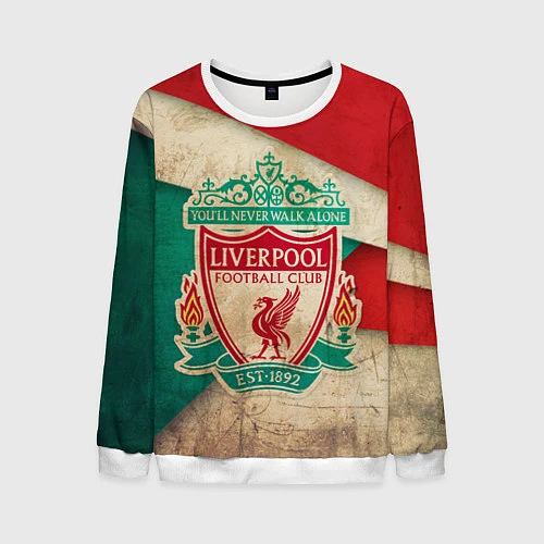 Мужской свитшот FC Liverpool: Old Style / 3D-Белый – фото 1