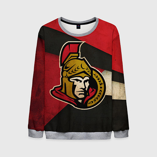 Мужской свитшот HC Ottawa Senators: Old Style / 3D-Меланж – фото 1