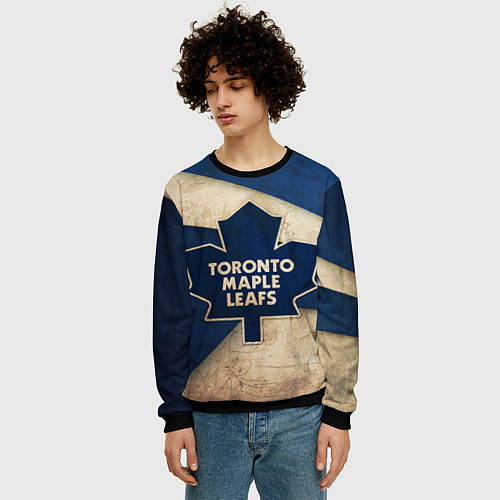 Мужской свитшот HC Toronto: Old Style / 3D-Черный – фото 3