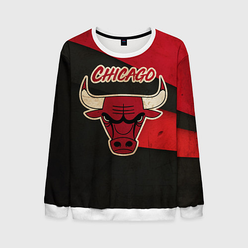 Мужской свитшот Chicago Bulls: Old Style / 3D-Белый – фото 1