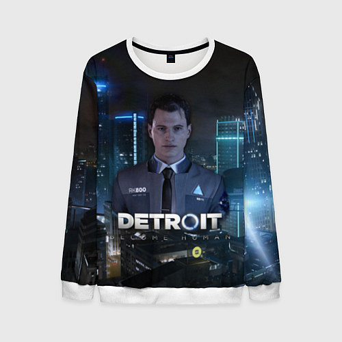 Мужской свитшот Detroit: Connor / 3D-Белый – фото 1