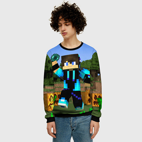 Мужской свитшот Бросок Жемчуга Края / 3D-Черный – фото 3