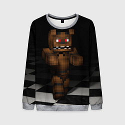 Свитшот мужской Minecraft: Freddy FNAF, цвет: 3D-меланж