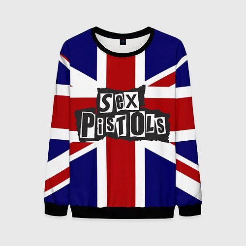 Мужской свитшот Sex Pistols UK / 3D-Черный – фото 1