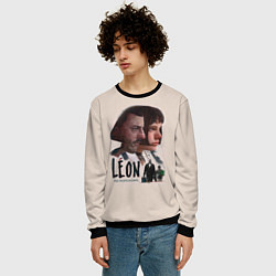 Свитшот мужской Leon, цвет: 3D-черный — фото 2