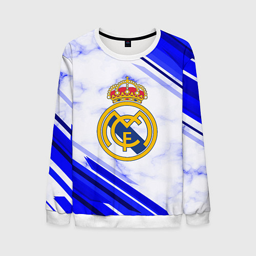 Мужской свитшот Real Madrid / 3D-Белый – фото 1