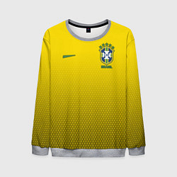 Свитшот мужской Brazil Team: WC 2018, цвет: 3D-меланж