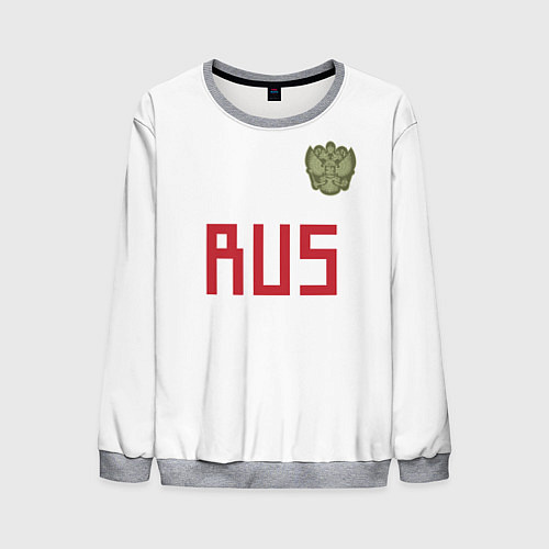 Мужской свитшот Rus Team: Away WC 2018 / 3D-Меланж – фото 1