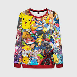 Свитшот мужской Pokemon Bombing, цвет: 3D-красный