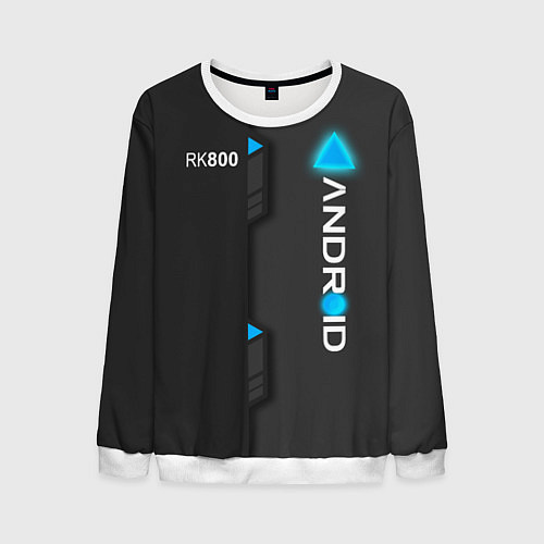 Мужской свитшот RK800 Android / 3D-Белый – фото 1