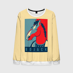 Свитшот мужской BoJack Obey, цвет: 3D-белый