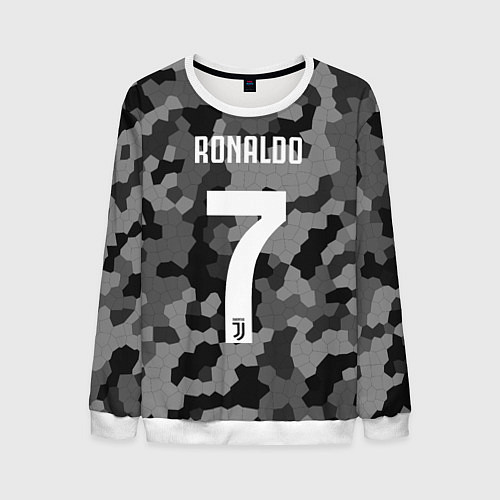 Мужской свитшот Ronaldo 7: Camo Sport / 3D-Белый – фото 1